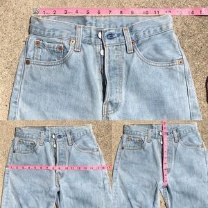 Vintage Levi’s 501 , light wash .